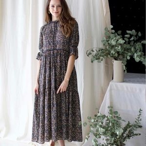 Mirth Caftans Napa Floral Maxi Dress